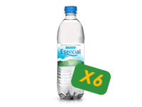 AGUA ESENCIAL CON GAS 6 UNIDADES 600ml