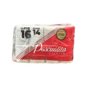 PAPEL HIGENICO PASCUALITO 16r X30mts