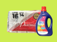 PROMO JABON DE ROPA MAX 3Lts+ PAPEL HIGENICO PASCUALITO 12 ROLLOS $234